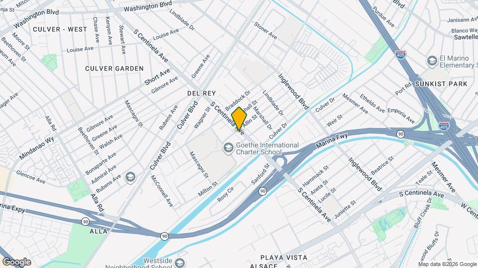 4907 S Centinela Ave, Unit A Mapa y Detalles de la Ubicación
