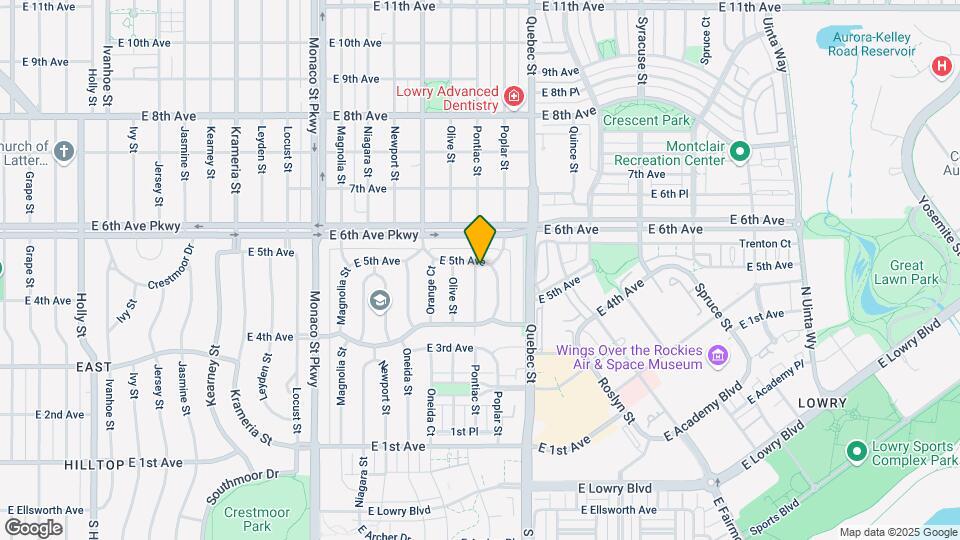 7100 E 5th Ave Map and Location Details