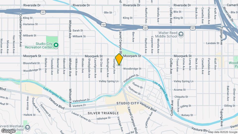 4305 Laurel Canyon Blvd Map and Location Details