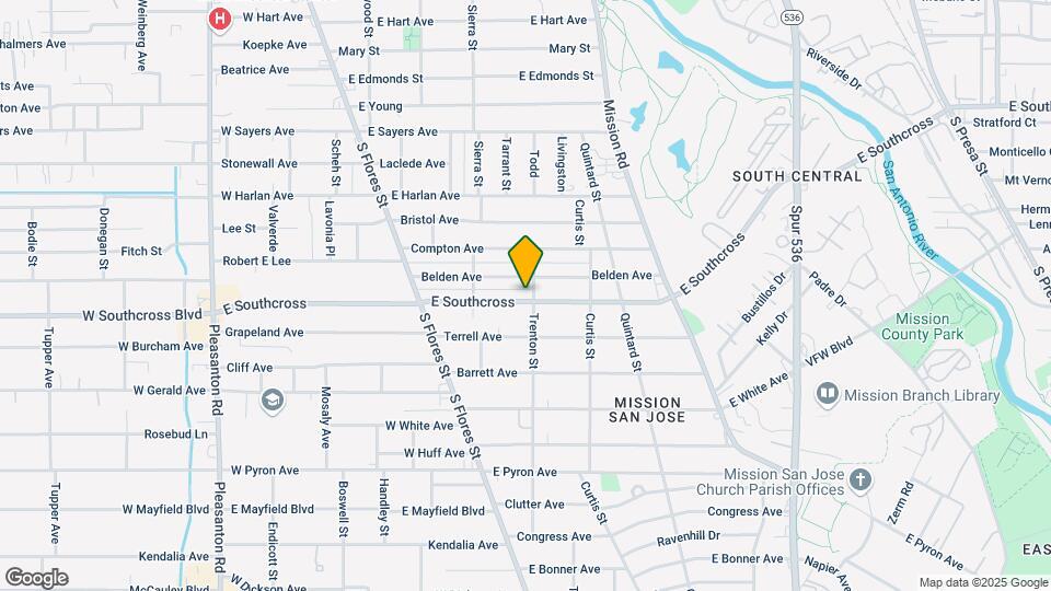 551 E Southcross Blvd Mapa y Detalles de la Ubicación