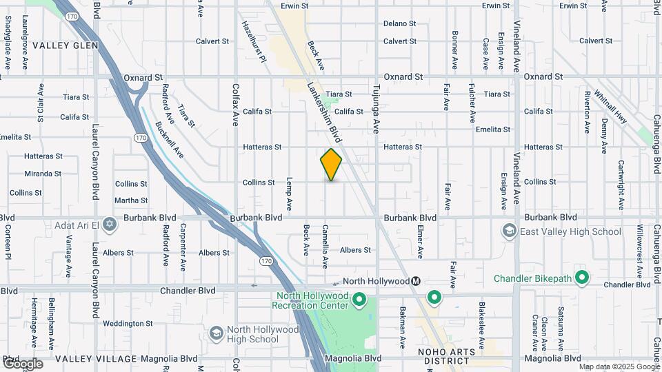 5654 Camellia Ave Map and Location Details