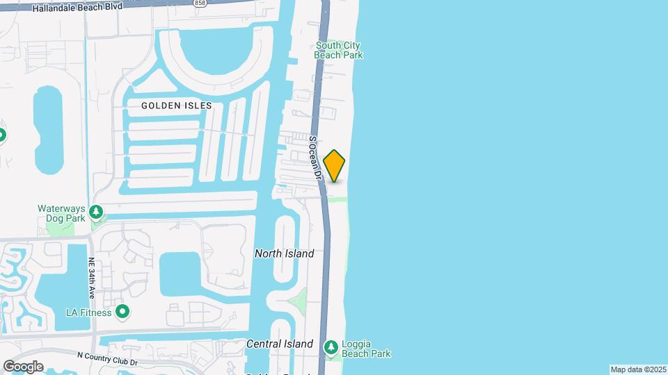 3180 S Ocean Dr Map and Location Details