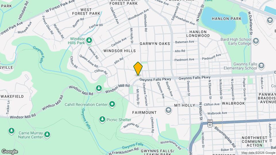 3904 Gwynns Falls Pkwy Map and Location Details