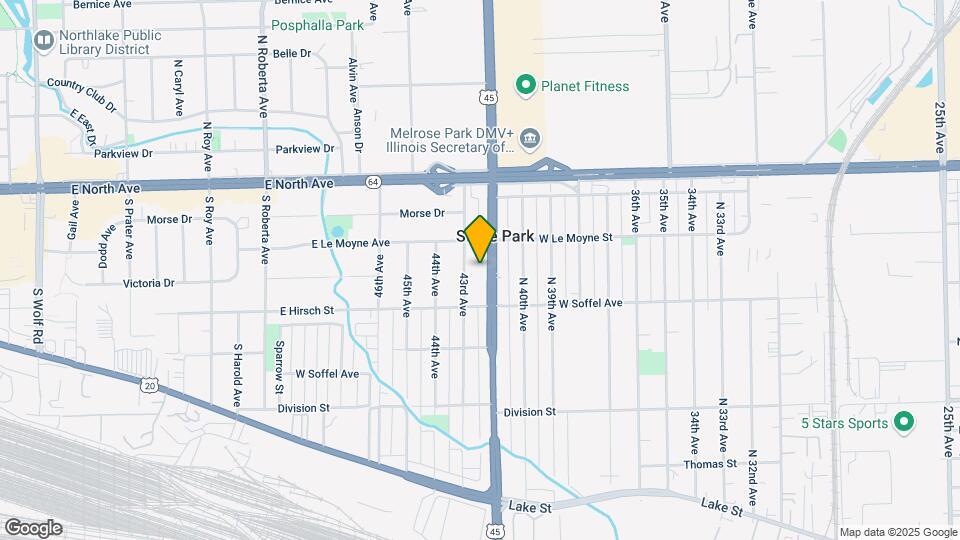 1722 N Mannheim Rd Mapa y Detalles de la Ubicación