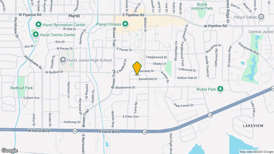 601 Brookfield Dr Map and Location Details