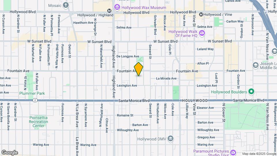 1230 N Cherokee Ave Mapa y Detalles de la Ubicación