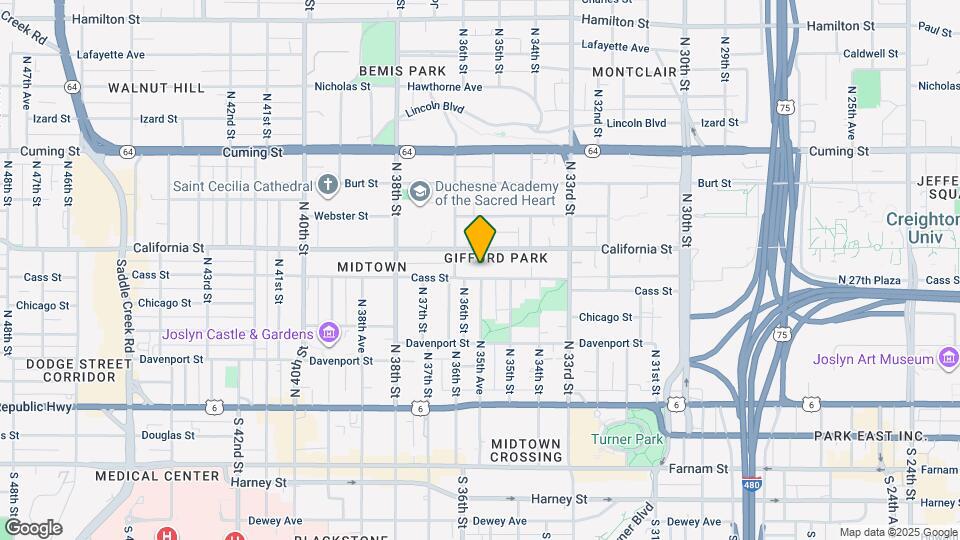 3550 Cass St Map and Location Details