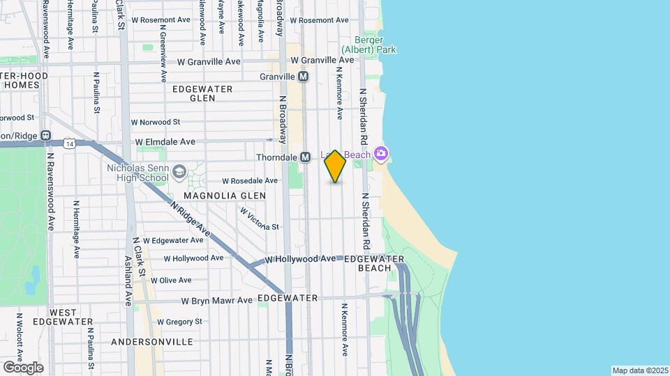 5848 N Kenmore Ave Map and Location Details