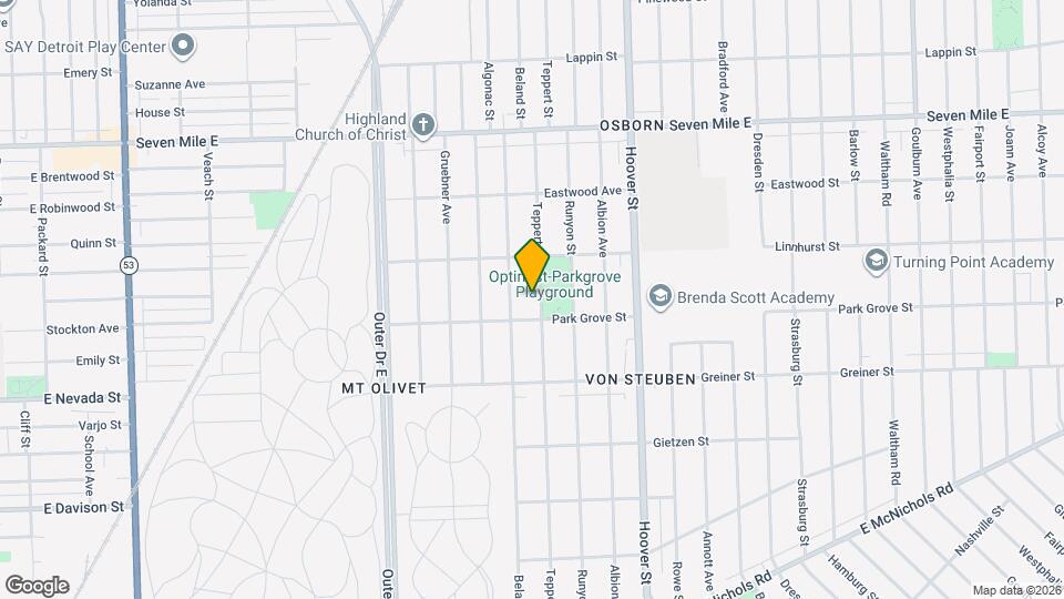 18431 Teppert St Map and Location Details