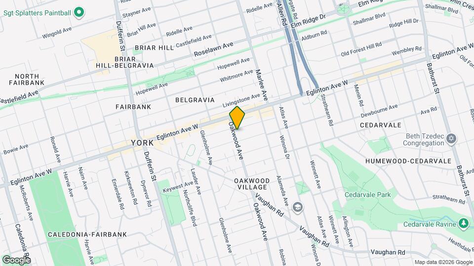 591 Oakwood Ave Map and Location Details