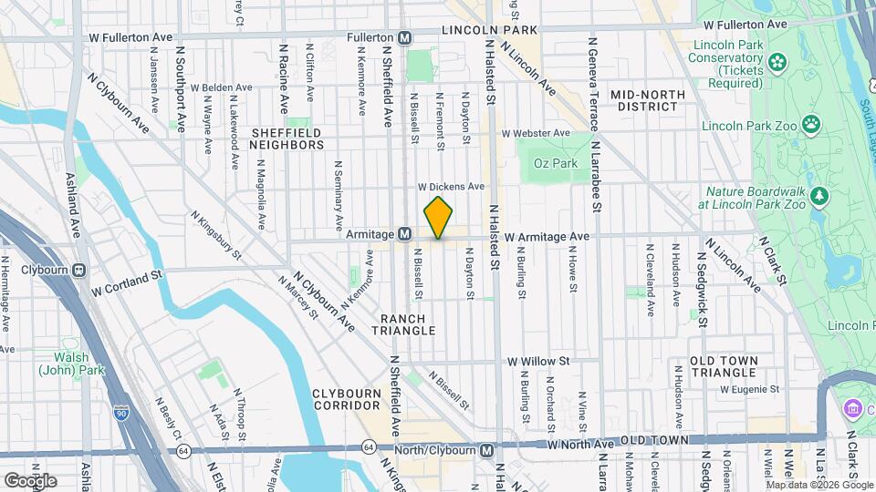 903 W Armitage Ave Map and Location Details