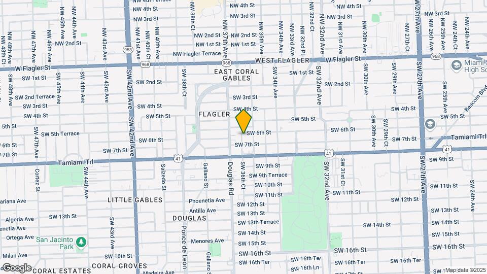 605 SW 36th Ct Map and Location Details