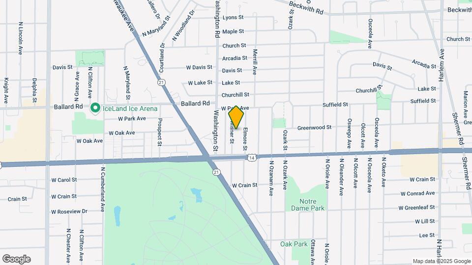 8855 N Wisner St Map and Location Details