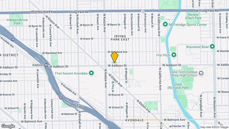 3118 W Addison St Map and Location Details