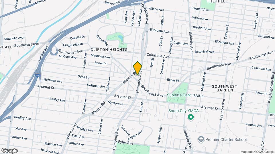 2727 Hampton Ave Map and Location Details