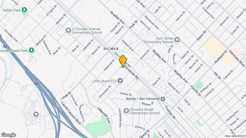 12455 San Fernando Rd Map and Location Details