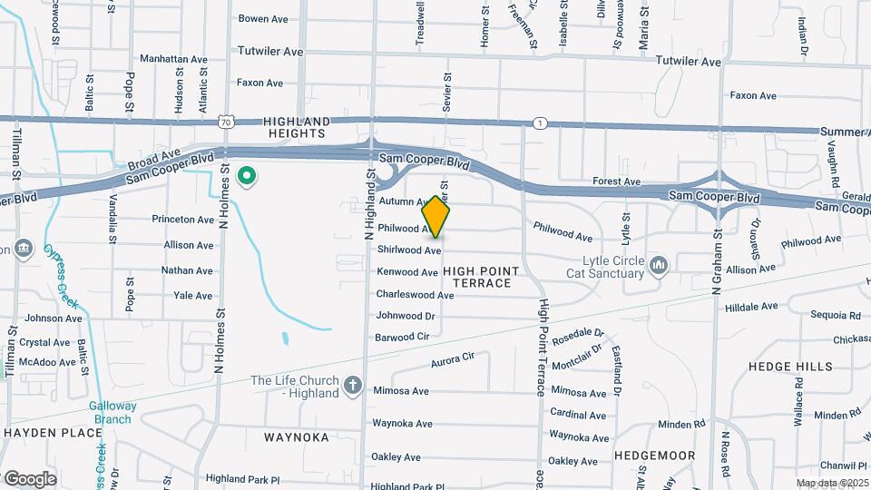 3590 Shirlwood Ave Map and Location Details