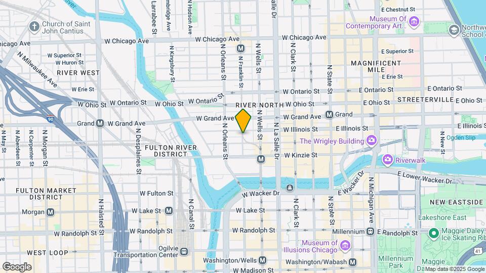 435 N Franklin St Map and Location Details