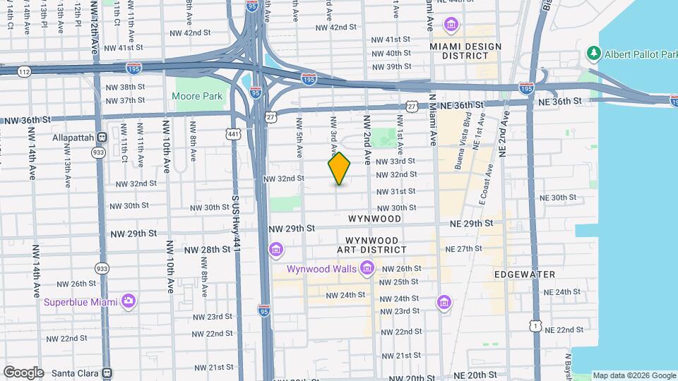 3121 NW 3rd Ave Map and Location Details