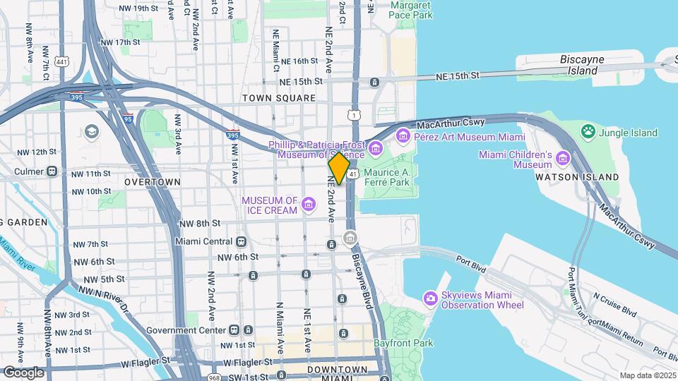 900 Biscayne Mapa y Detalles de la Ubicación