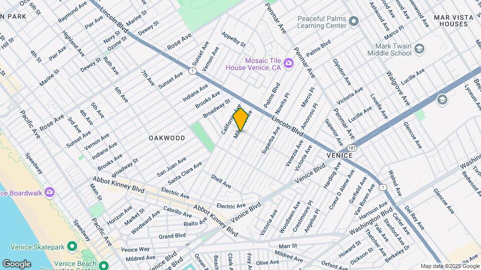 844 Milwood Ave-Unit -844 1/2 Map and Location Details