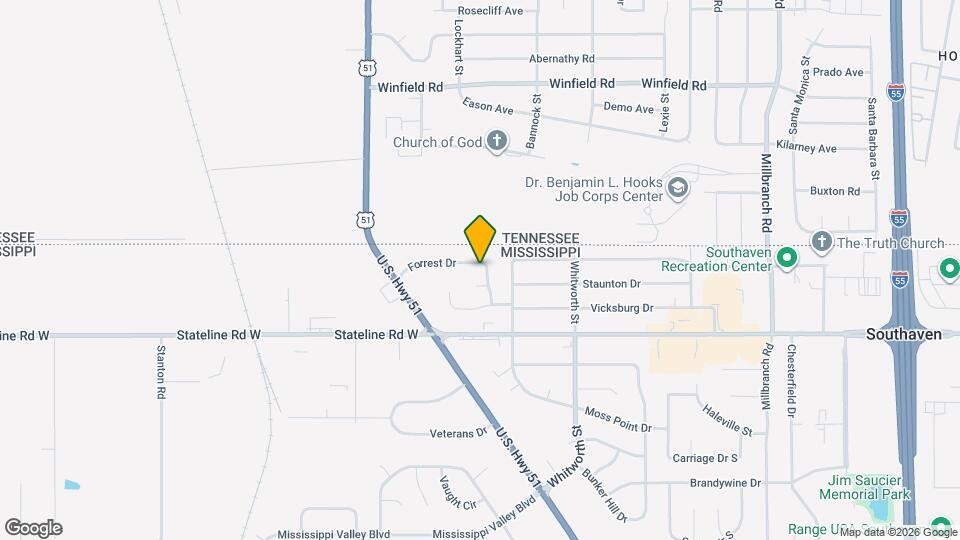 9155 Forrest Dr Map and Location Details