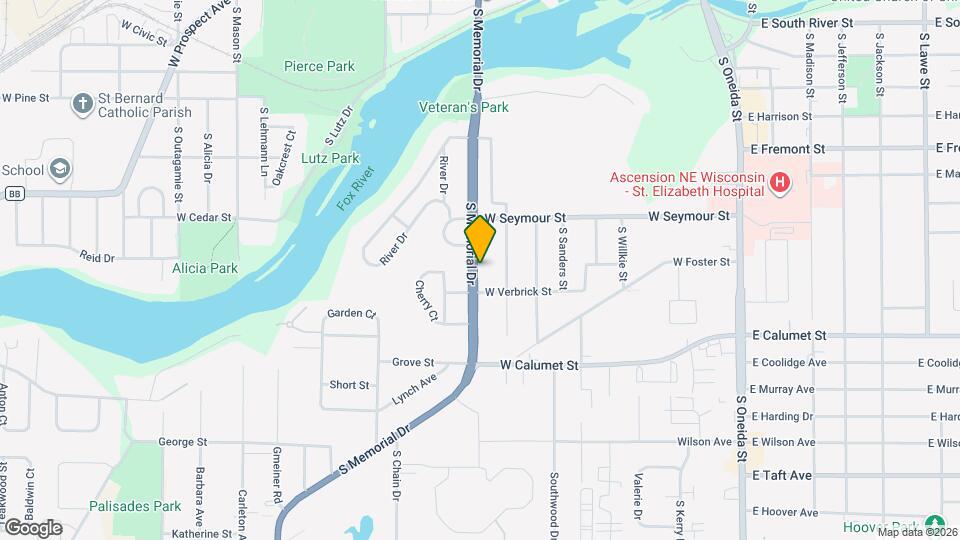 1804 S Memorial Dr Map and Location Details