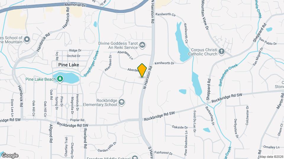 542 N Hairston Rd Map and Location Details