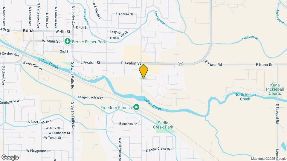 201 S Roaming Ln Map and Location Details
