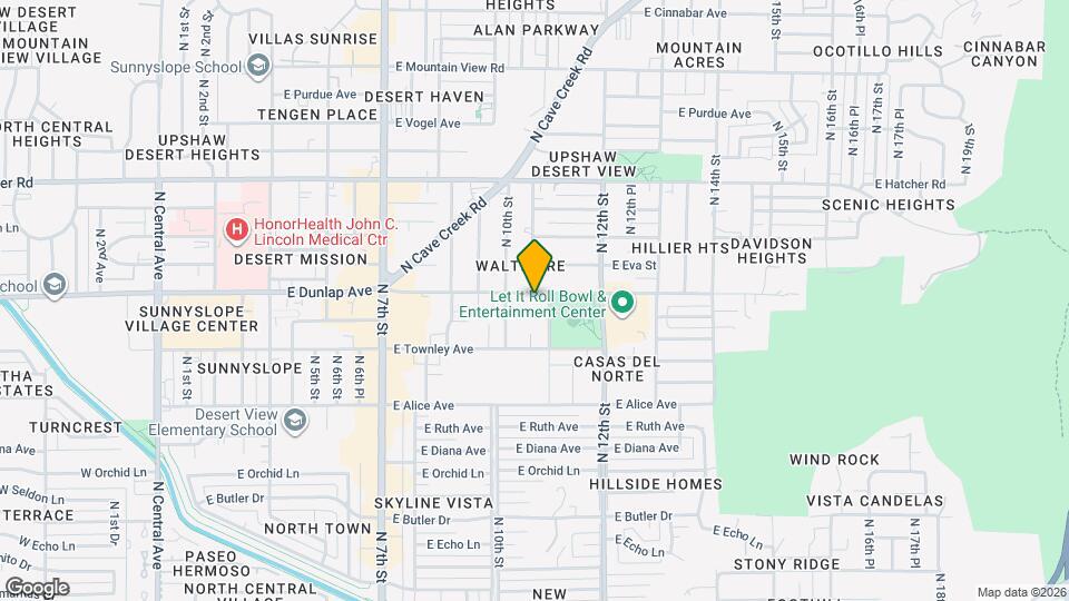 1027 E Dunlap Ave Map and Location Details