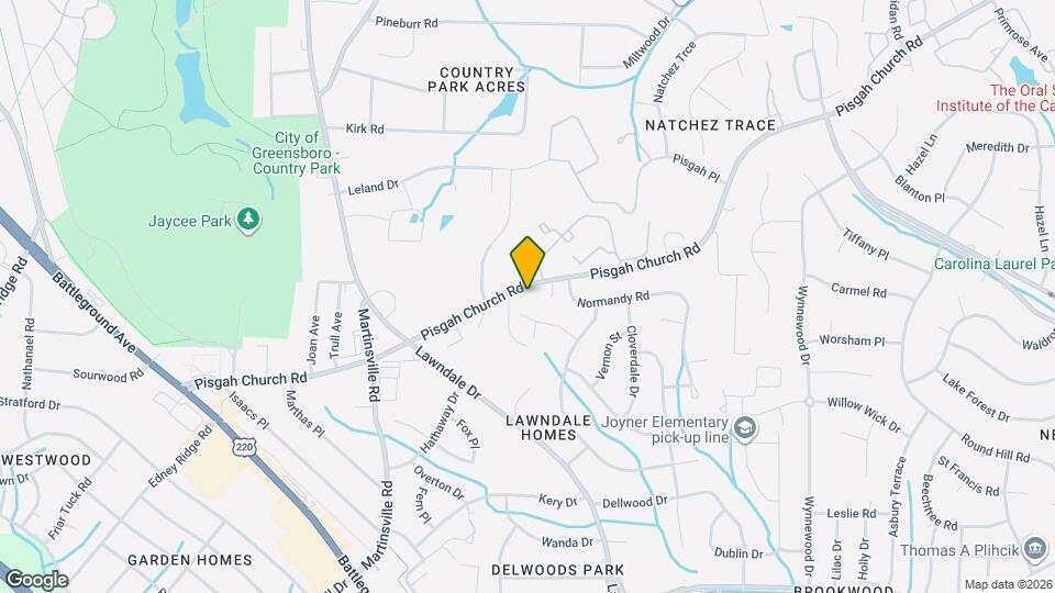 1809 Pisgah Church Rd Map and Location Details