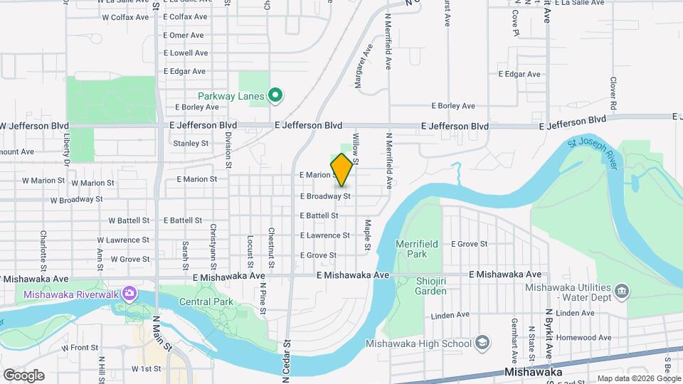 1002 Oak St Map and Location Details