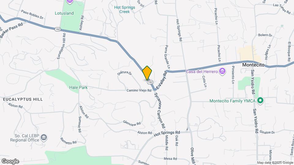 2760 Sycamore Canyon Rd Map and Location Details