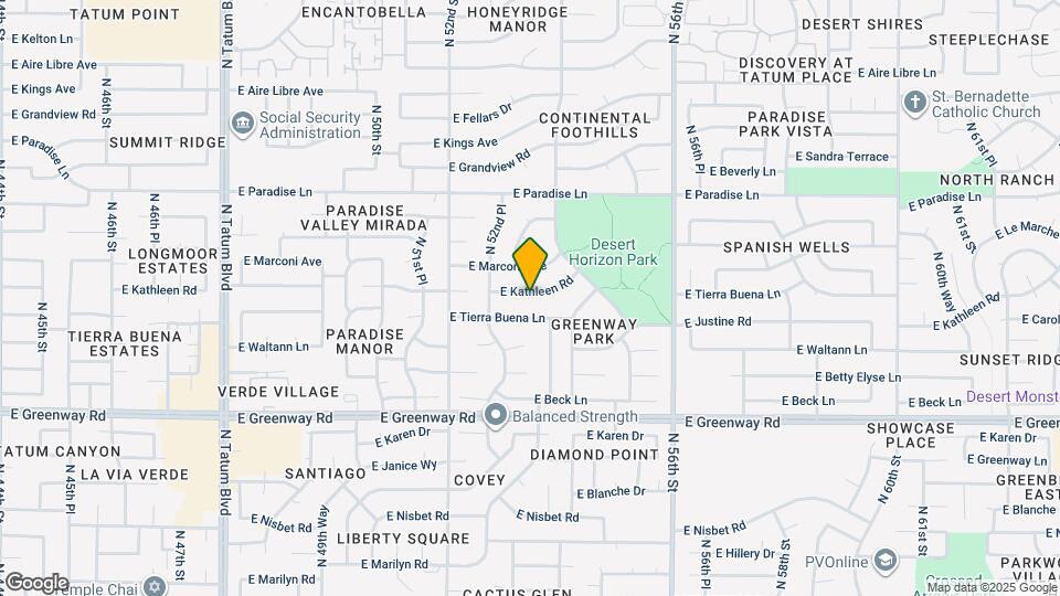 5317 E Kathleen Rd Map and Location Details