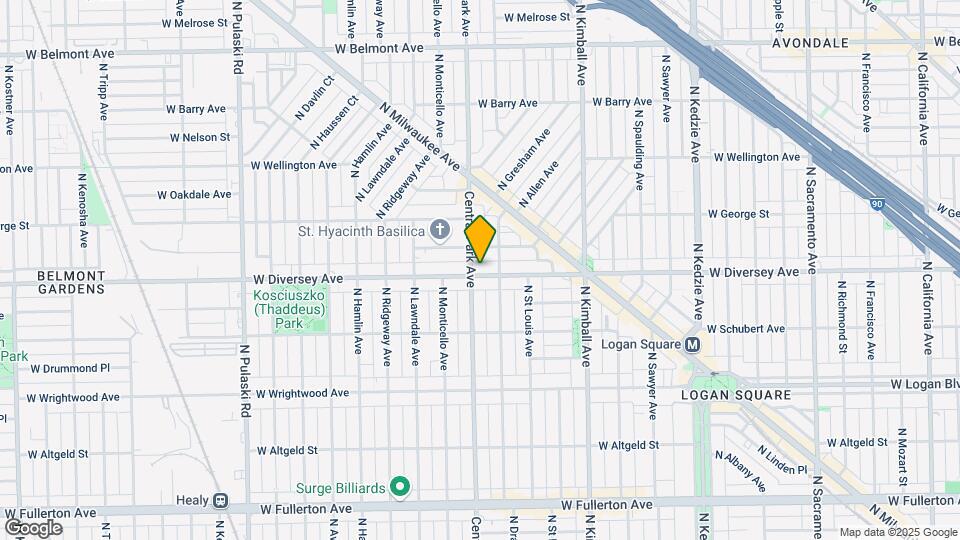 3554 W Diversey Ave Mapa y Detalles de la Ubicación