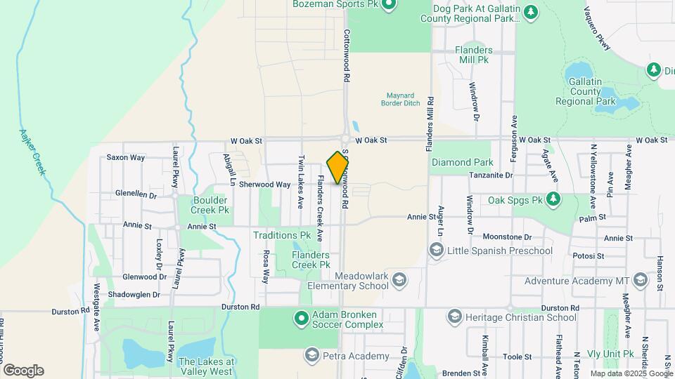 1087 S Cottonwood Rd Map and Location Details