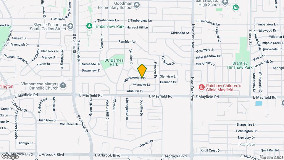 1506 Winderemere Dr Map and Location Details