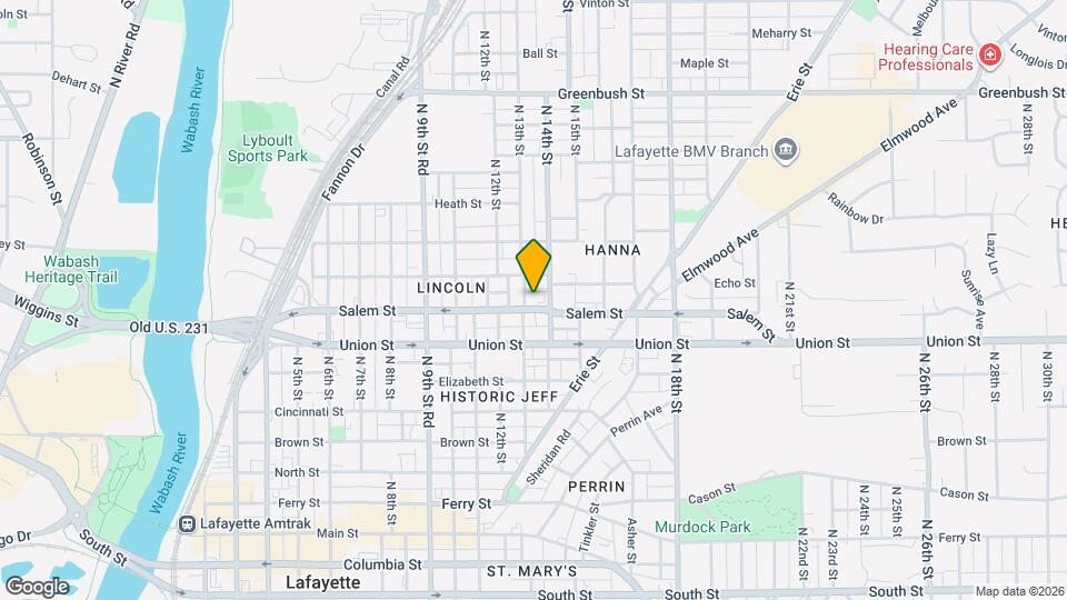 1308 Salem St Map and Location Details