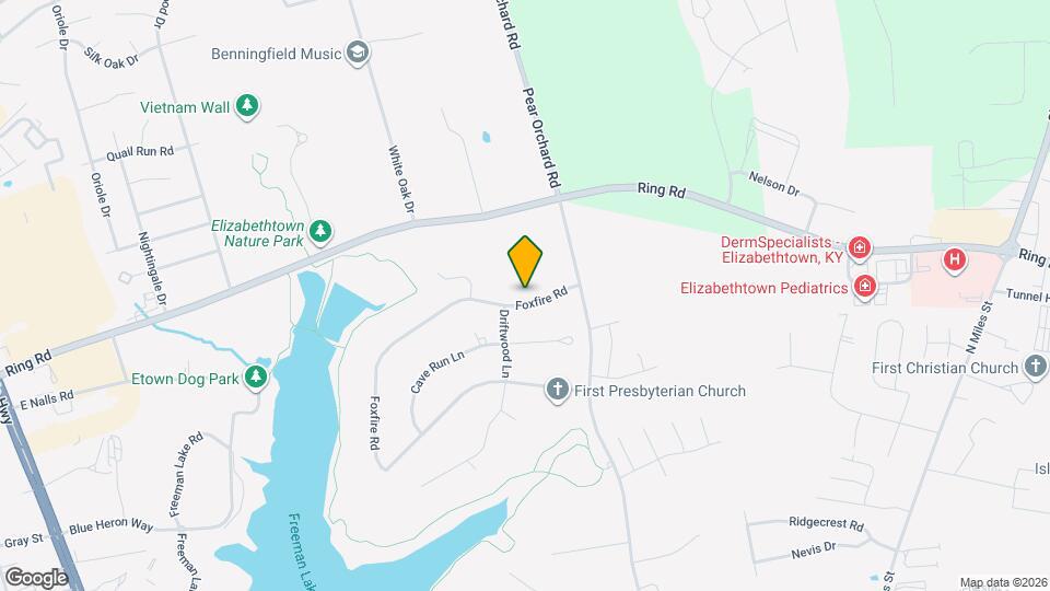 609 Foxfire Rd Map and Location Details