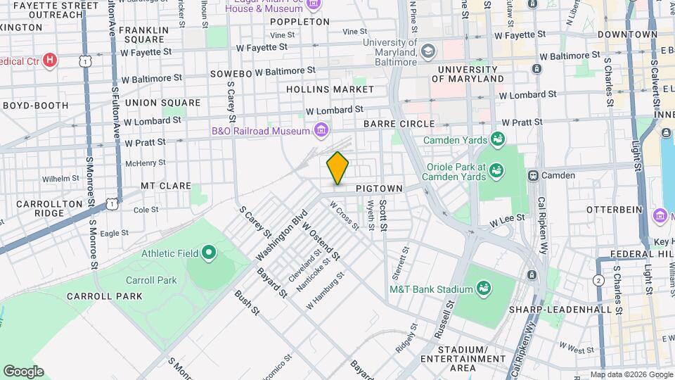 916 Washington Blvd Map and Location Details