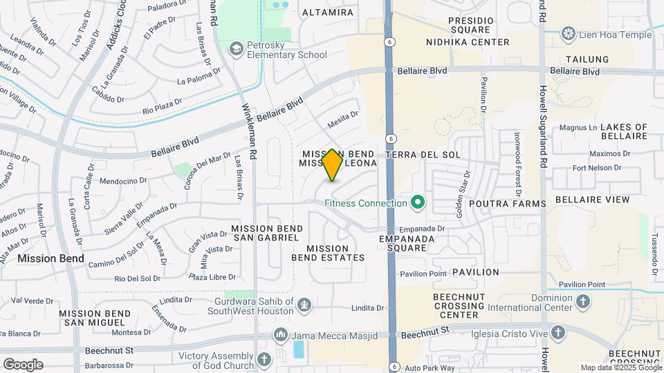 14818 La Rana Dr Map and Location Details