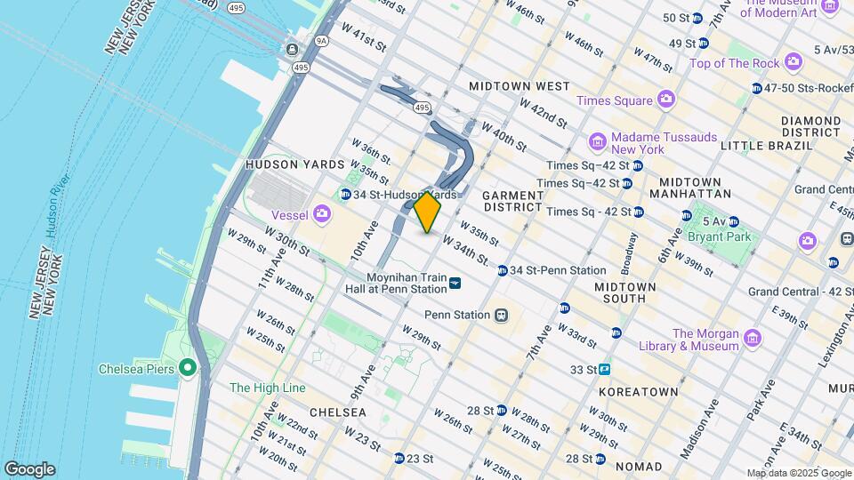 408 W 34th St Map and Location Details
