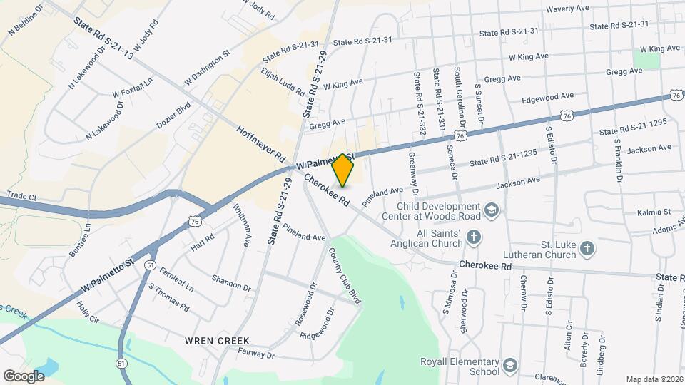 1717 Cherokee Rd Map and Location Details