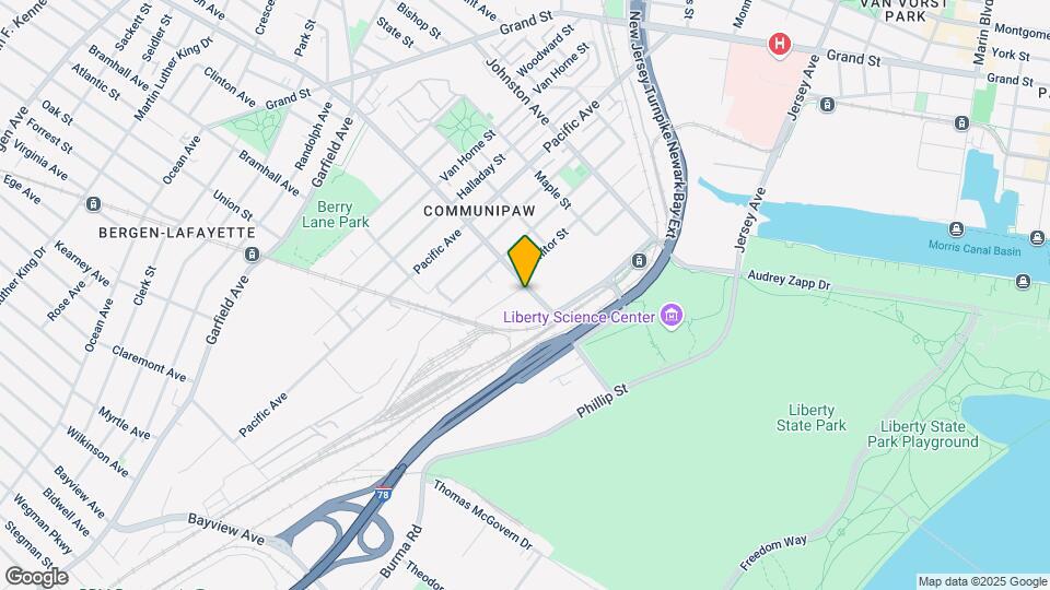 289 Communipaw Ave Map and Location Details