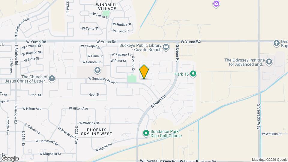 21861 W Mohave St Mapa y Detalles de la Ubicación