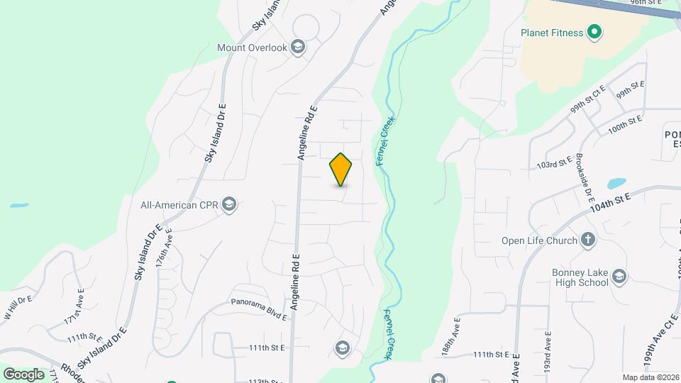 10307 184th Ave E Mapa y Detalles de la Ubicación