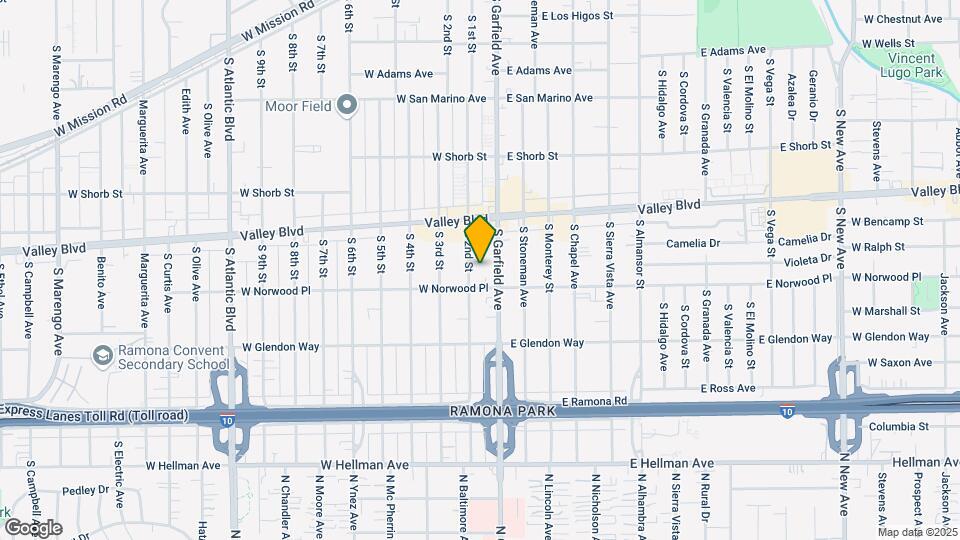 1512 S 2nd St Map and Location Details
