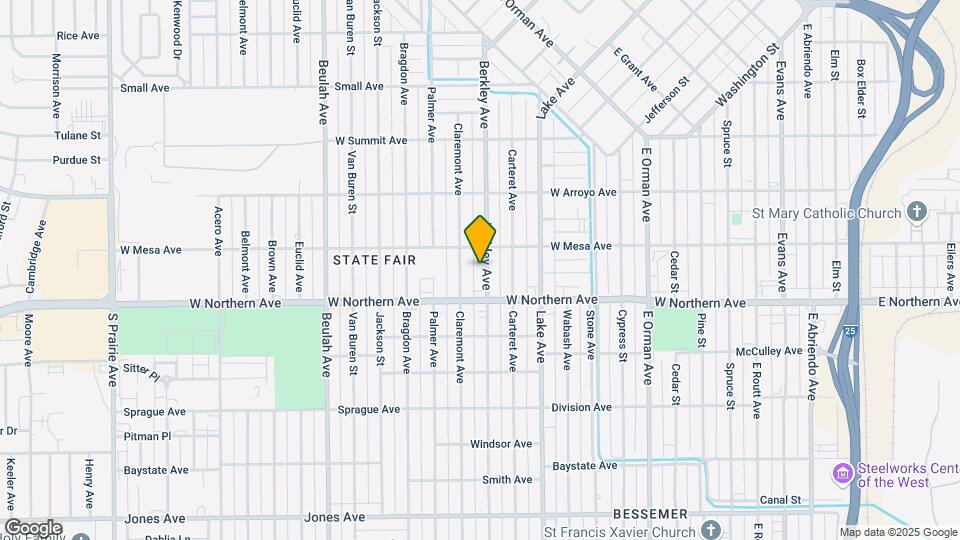 1219 Berkley Ave Map and Location Details