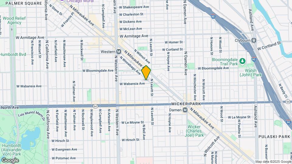 2210 W Wabansia Ave Map and Location Details