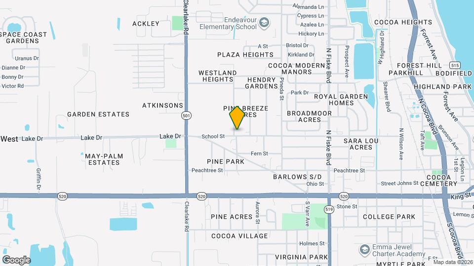 302 Palm Ave Map and Location Details